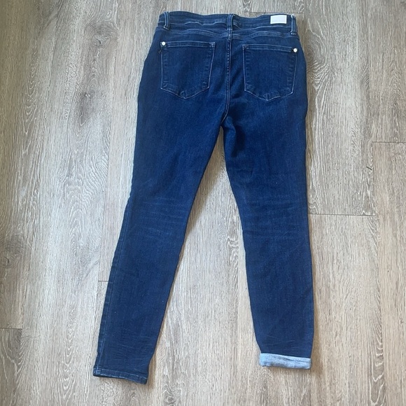 JUDY BLUE Beckley Mid Rise Skinny Jeans dark denim blue wash size 15 32 - Picture 10 of 10